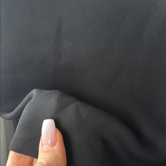 Aritzia Black V-Neck Blouse - Picture 3 of 6